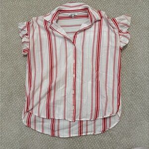 Red and White Striped shirt